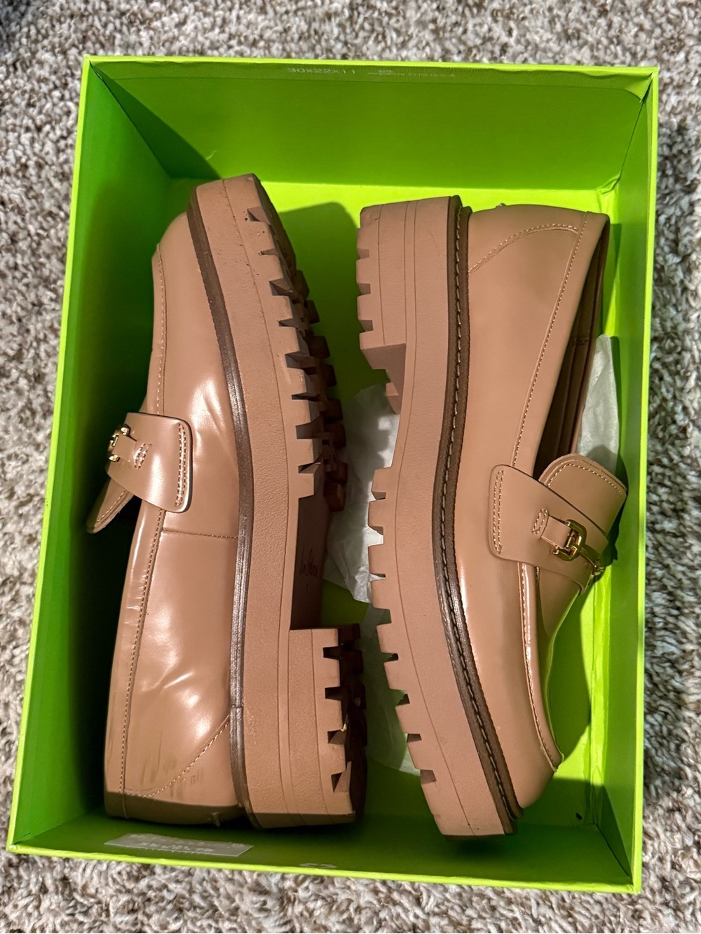 Sam Edelman Lug Sole Loafer in Taupe